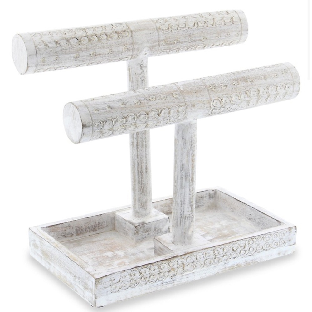 Double T bar jewelry holder